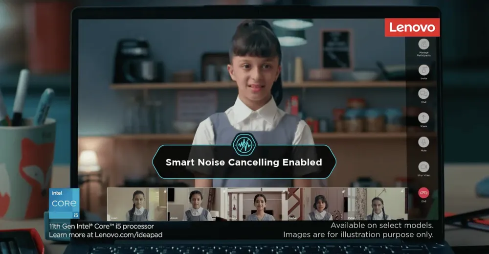 Lenovo India IdeaPad with Smart Noise Cancel
