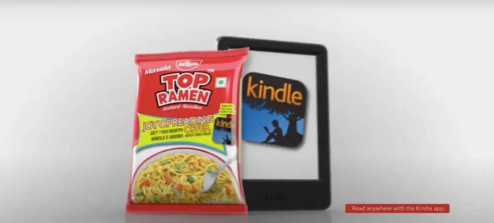 Top Ramen+Kindle